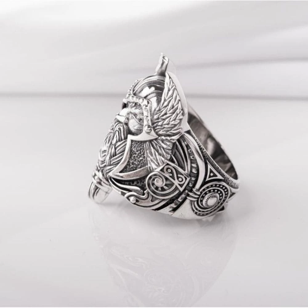 Bague Du Dieu Odin En Argent 8 Bague Du Dieu Odin En Argent – Image 6