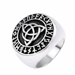 Bague Triquetra En Acier