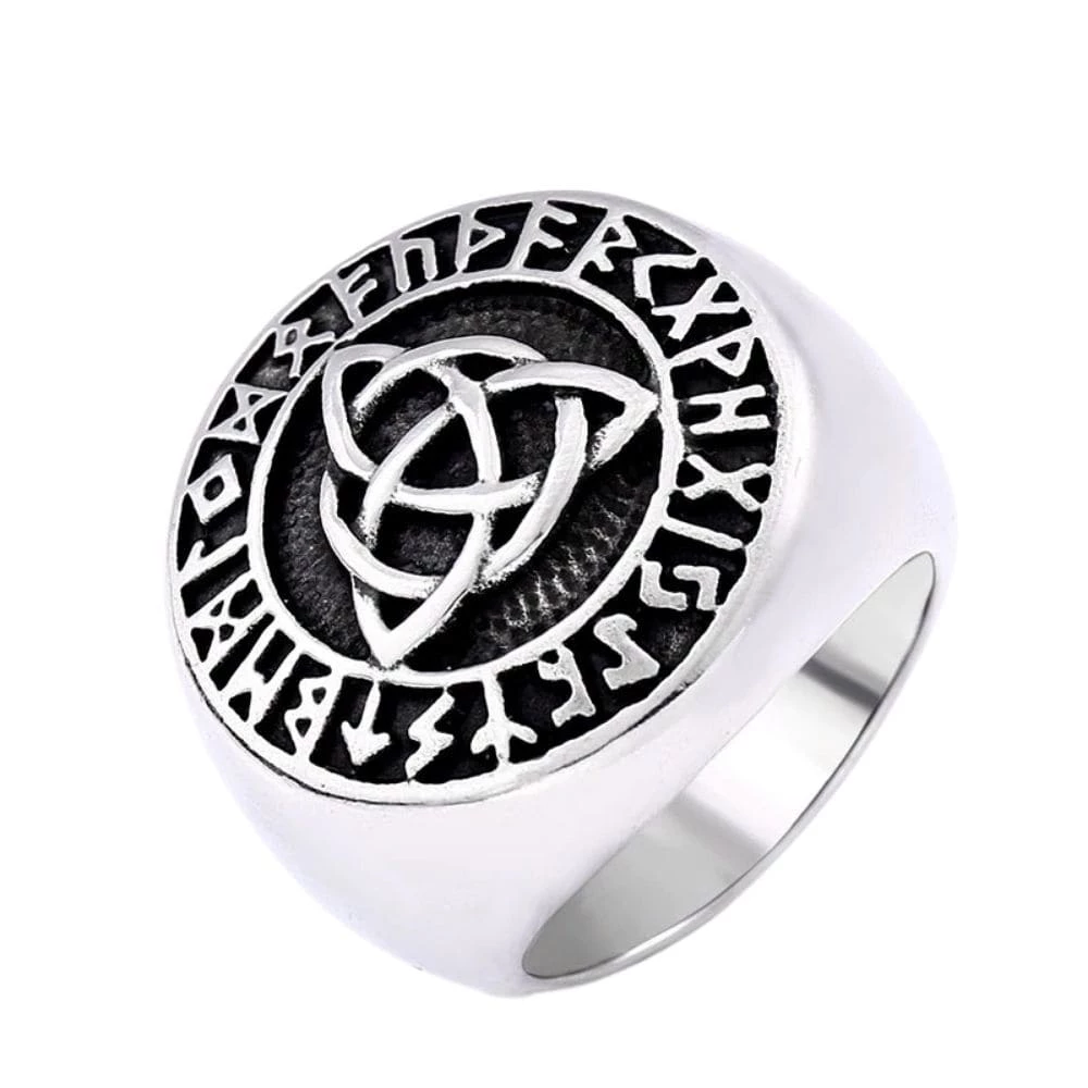 Bague Triquetra En Acier 3 Bague Triquetra En Acier