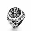 Bague Viking Vegvisir En Acier 1 Bague Viking Vegvisir En Acier -vêtements Soldes Magasin bague viking vegvisir