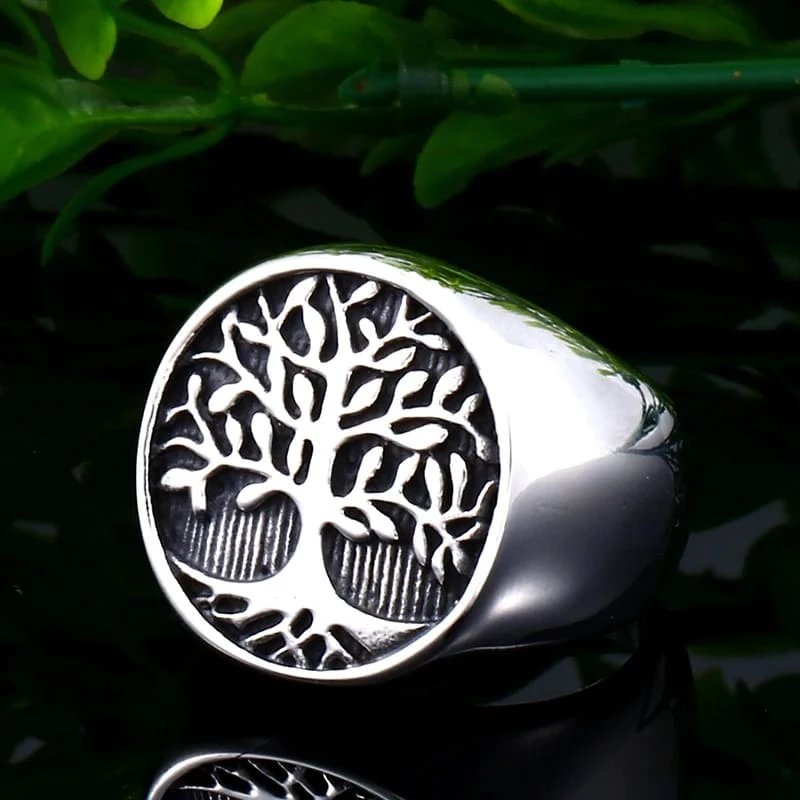 Bague Viking Yggdrasil En Acier 4 Bague Viking Yggdrasil En Acier – Image 2