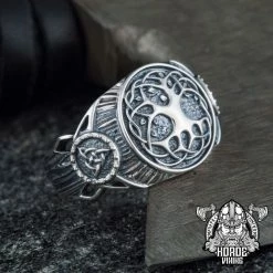 Bague Yggdrasil En Argent 13 Bague Yggdrasil En Argent -vêtements Soldes Magasin bague yggdrasil argent