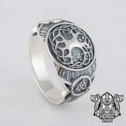 Bague Yggdrasil En Argent 14 Bague Yggdrasil En Argent -vêtements Soldes Magasin bague yggdrasil argent massif