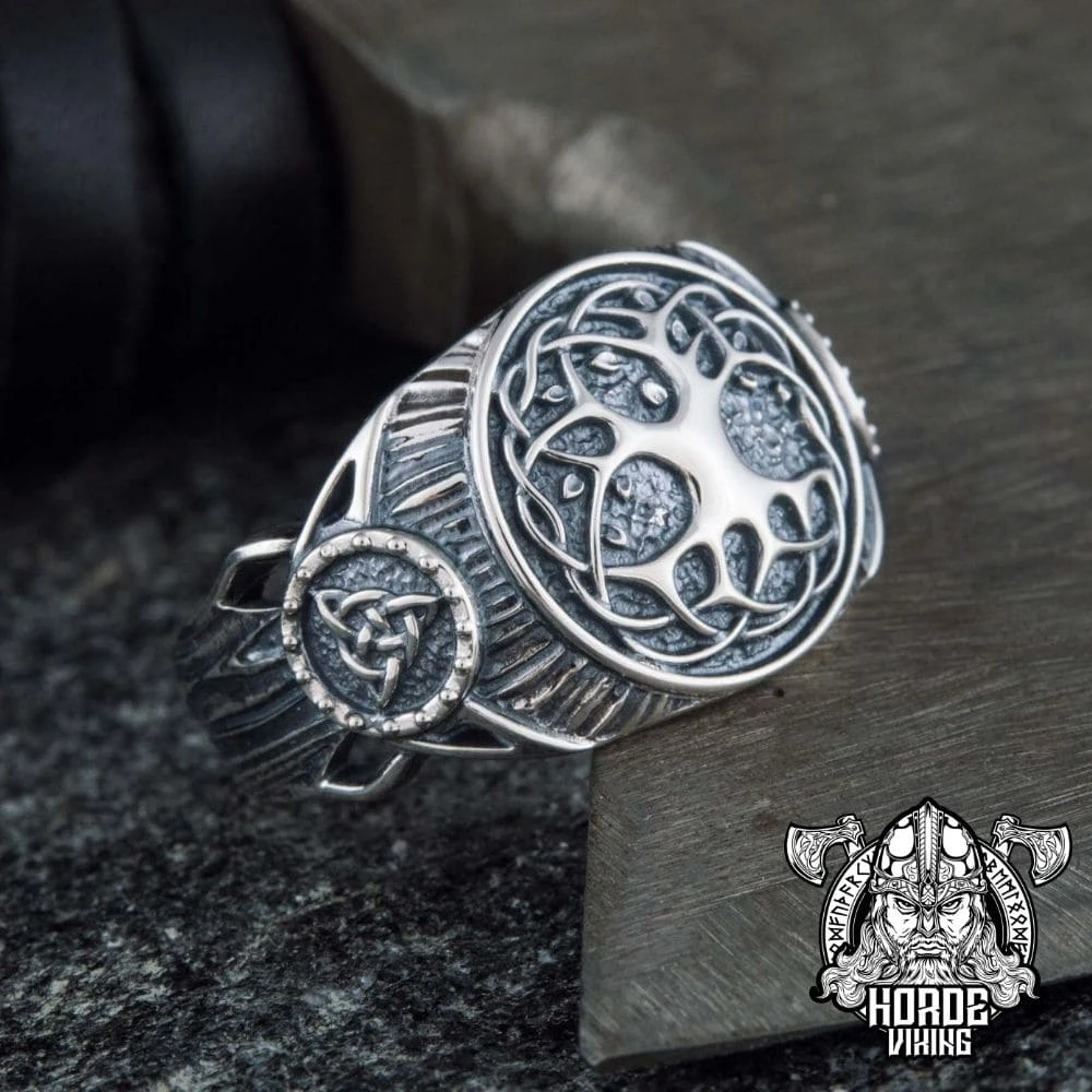Bague Yggdrasil En Argent 7 Bague Yggdrasil En Argent – Image 5