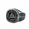 Bague Runique Symbole Valknut 1 Bague Runique Symbole Valknut -vêtements Soldes Magasin bague runique homme boutique horde viking