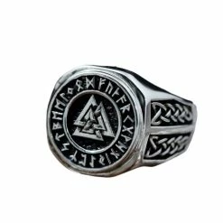 Bague Runique Symbole Valknut