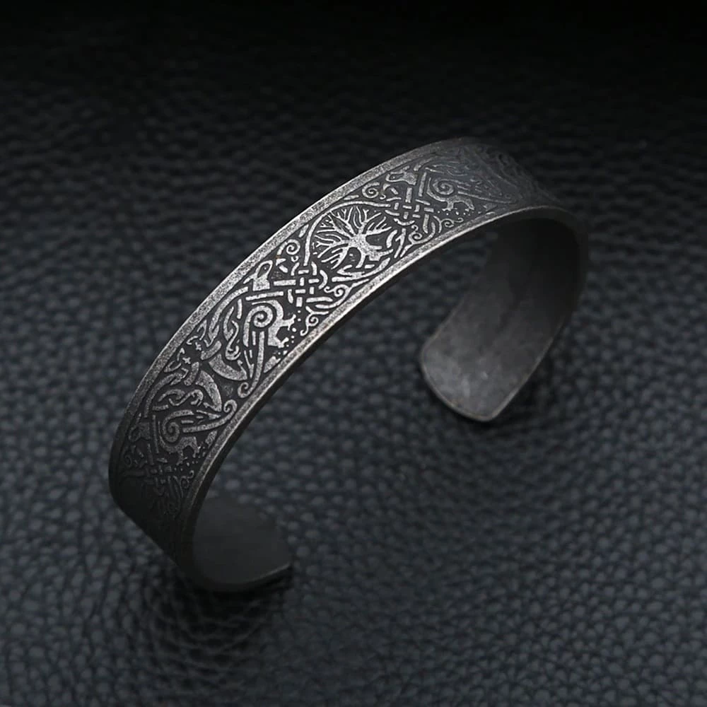 Bracelet Viking Arbre De Vie Noir 4 Bracelet Viking Arbre De Vie Noir – Image 2