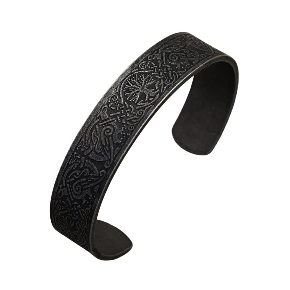 Bracelet Viking Arbre De Vie Noir 3 Bracelet Viking Arbre De Vie Noir