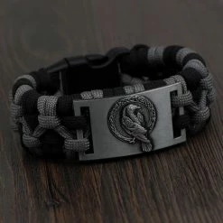 Bracelet Paracorde Corbeau Viking 8 Bracelet Paracorde Corbeau Viking -vêtements Soldes Magasin bracelet corbeau paracorde