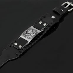 Bracelet Triquetra En Cuir 9 Bracelet Triquetra En Cuir -vêtements Soldes Magasin bracelet cuir triquetra