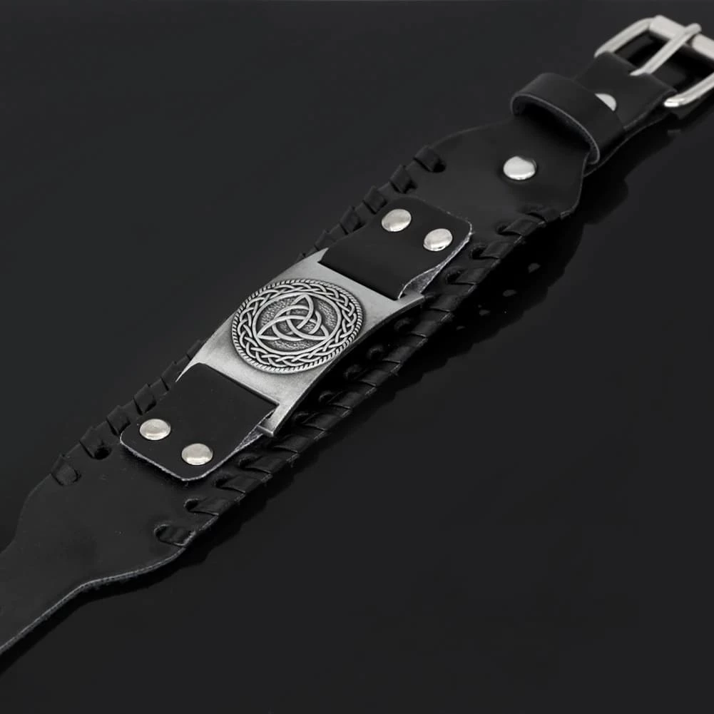 Bracelet Triquetra En Cuir 6 Bracelet Triquetra En Cuir – Image 4