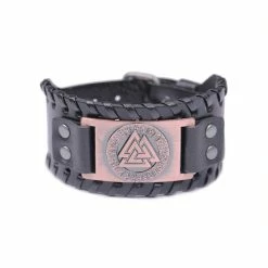 Bracelet Symbole Valknut En Cuir 10 Bracelet Symbole Valknut En Cuir -vêtements Soldes Magasin bracelet cuir viking valknut cuivre