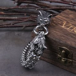 Bracelet Loup Fenrir 13 Bracelet Loup Fenrir -vêtements Soldes Magasin bracelet loup fenrir acier