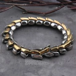 Bracelet Viking Ouroboros 17 Bracelet Viking Ouroboros -vêtements Soldes Magasin bracelet ouroboros viking dore