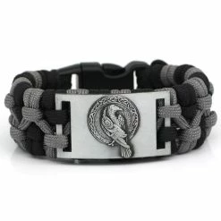 Bracelet Paracorde Corbeau Viking