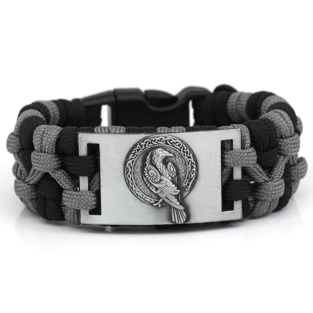 Bracelet Paracorde Corbeau Viking 3 Bracelet Paracorde Corbeau Viking