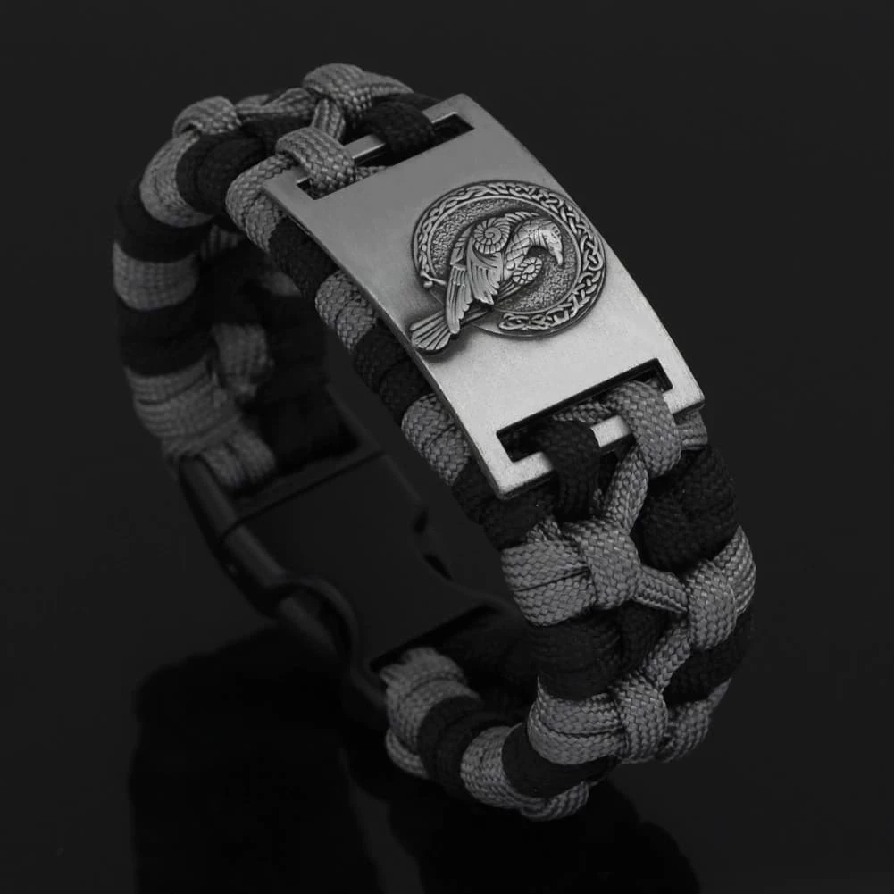 Bracelet Paracorde Corbeau Viking 4 Bracelet Paracorde Corbeau Viking – Image 2