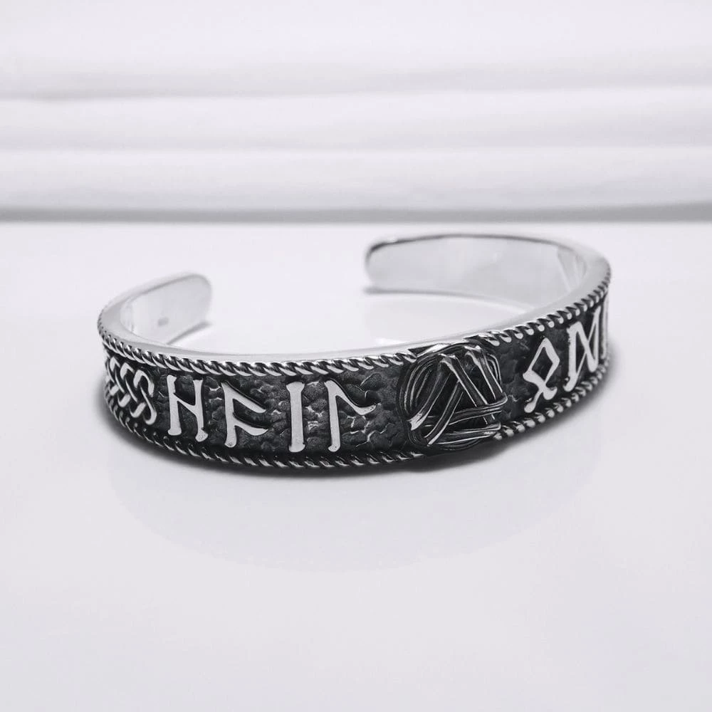 Bracelet Runes Viking En Argent 4 Bracelet Runes Viking En Argent – Image 2