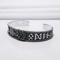 Bracelet Runes Viking En Argent 8 Bracelet Runes Viking En Argent -vêtements Soldes Magasin bracelet runique viking