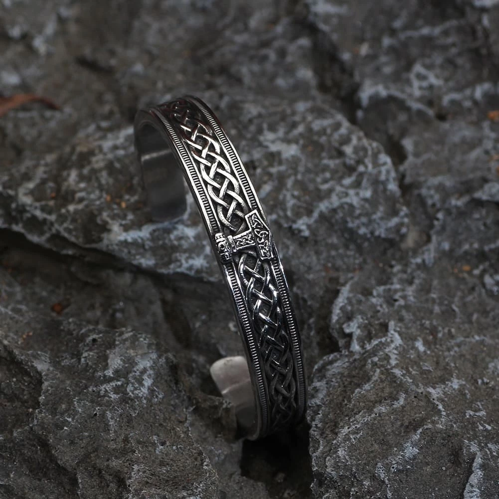 Bracelet Viking Marteau De Thor En Acier 5 Bracelet Viking Marteau De Thor En Acier – Image 3