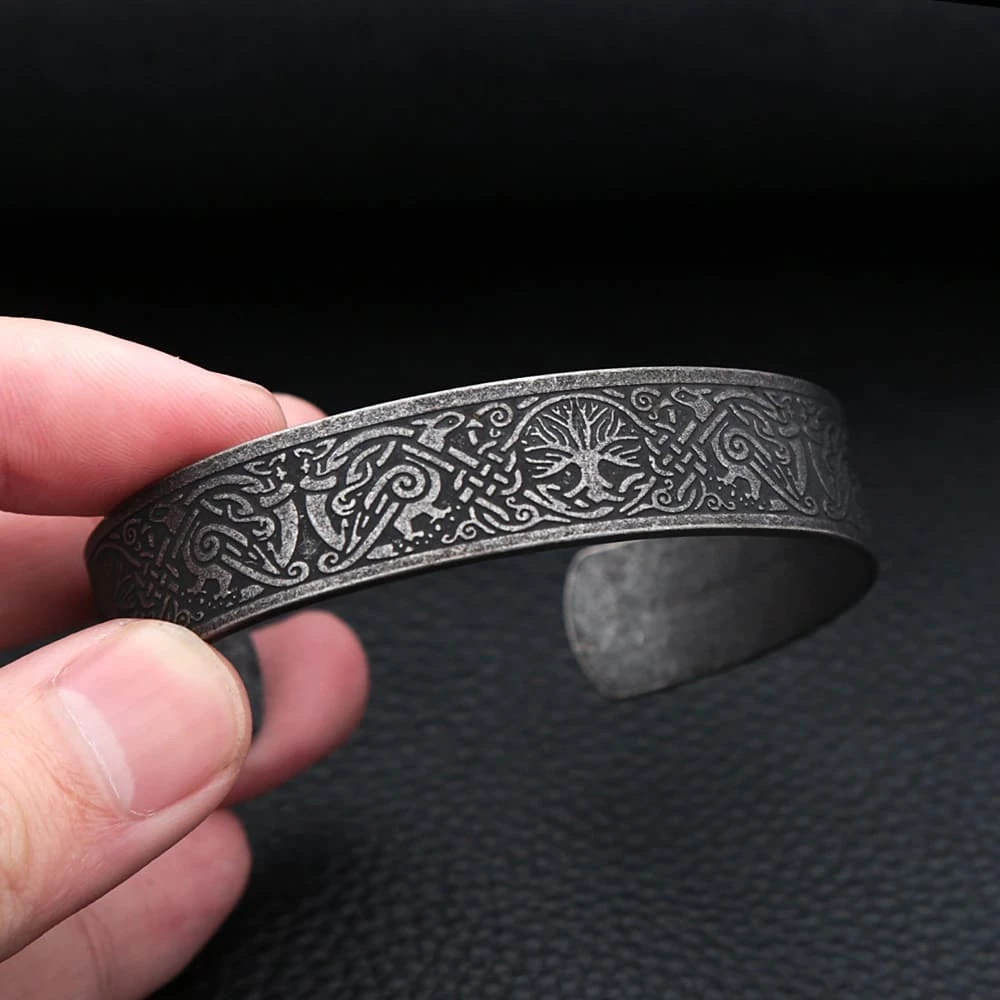 Bracelet Viking Arbre De Vie Noir 5 Bracelet Viking Arbre De Vie Noir – Image 3