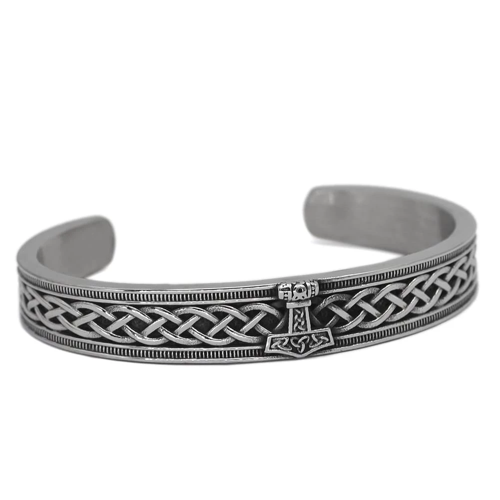 Bracelet Viking Marteau De Thor En Acier 3 Bracelet Viking Marteau De Thor En Acier