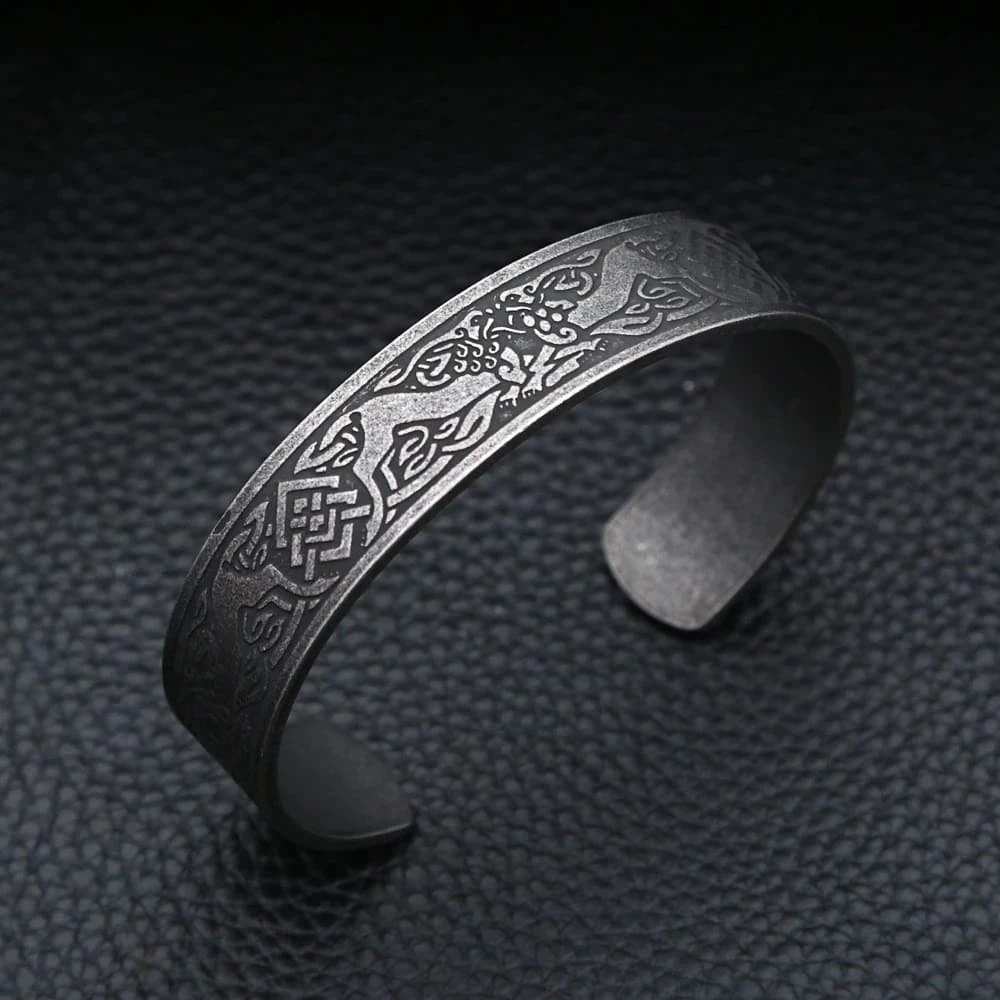 Bracelet Viking Noir 4 Bracelet Viking Noir – Image 2