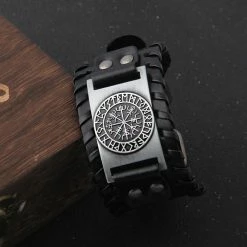 Bracelet Vegvisir En Cuir 13 Bracelet Vegvisir En Cuir -vêtements Soldes Magasin bracelet viking vegvisir