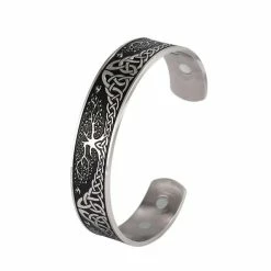 Bracelet Yggdrasil En Acier 9 Bracelet Yggdrasil En Acier -vêtements Soldes Magasin bracelet yggdrasil magnetique