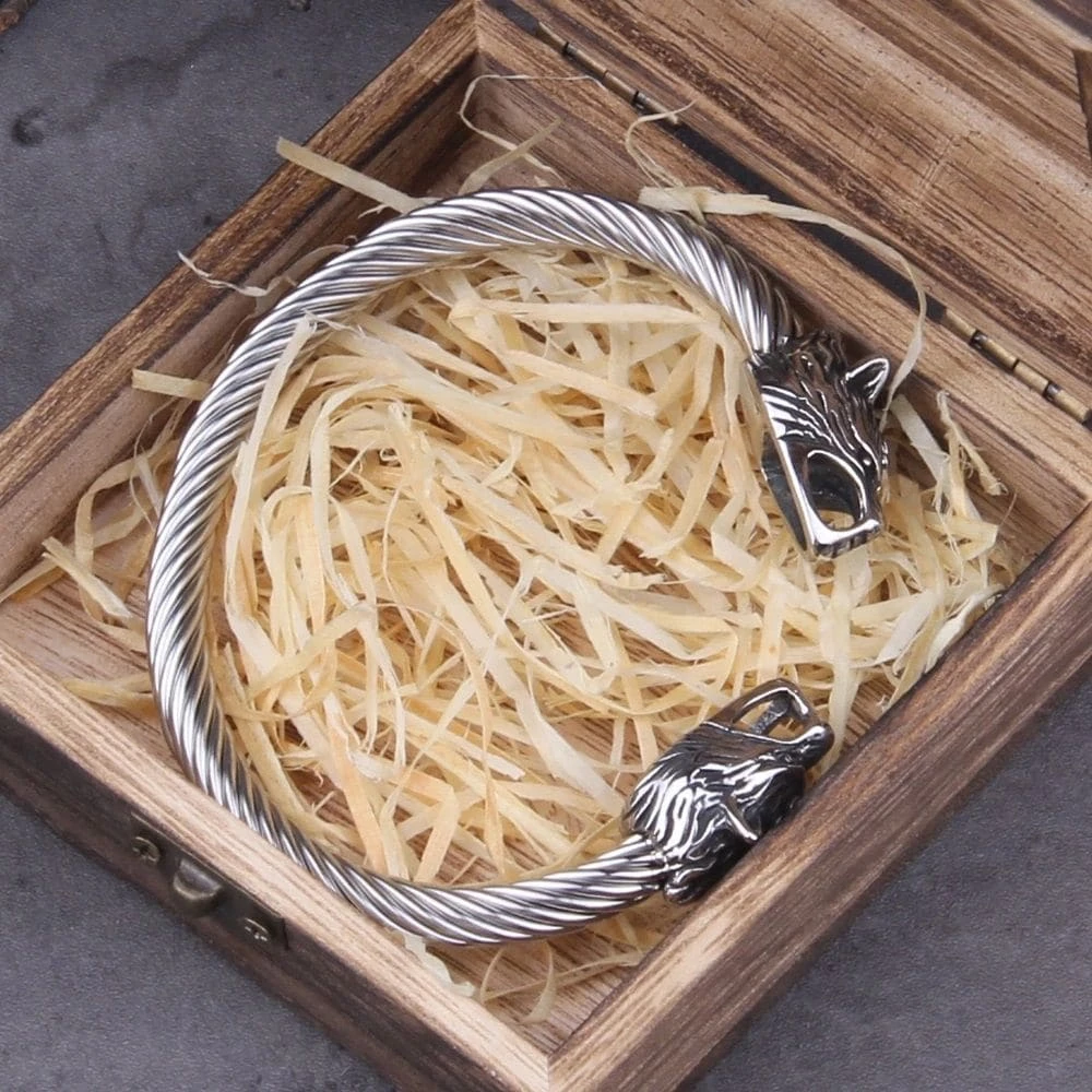 Bracelet Torque Loups Skoll Et Hati 7 Bracelet Torque Loups Skoll Et Hati – Image 5