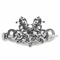 Broche Dragon Viking Entrelacés