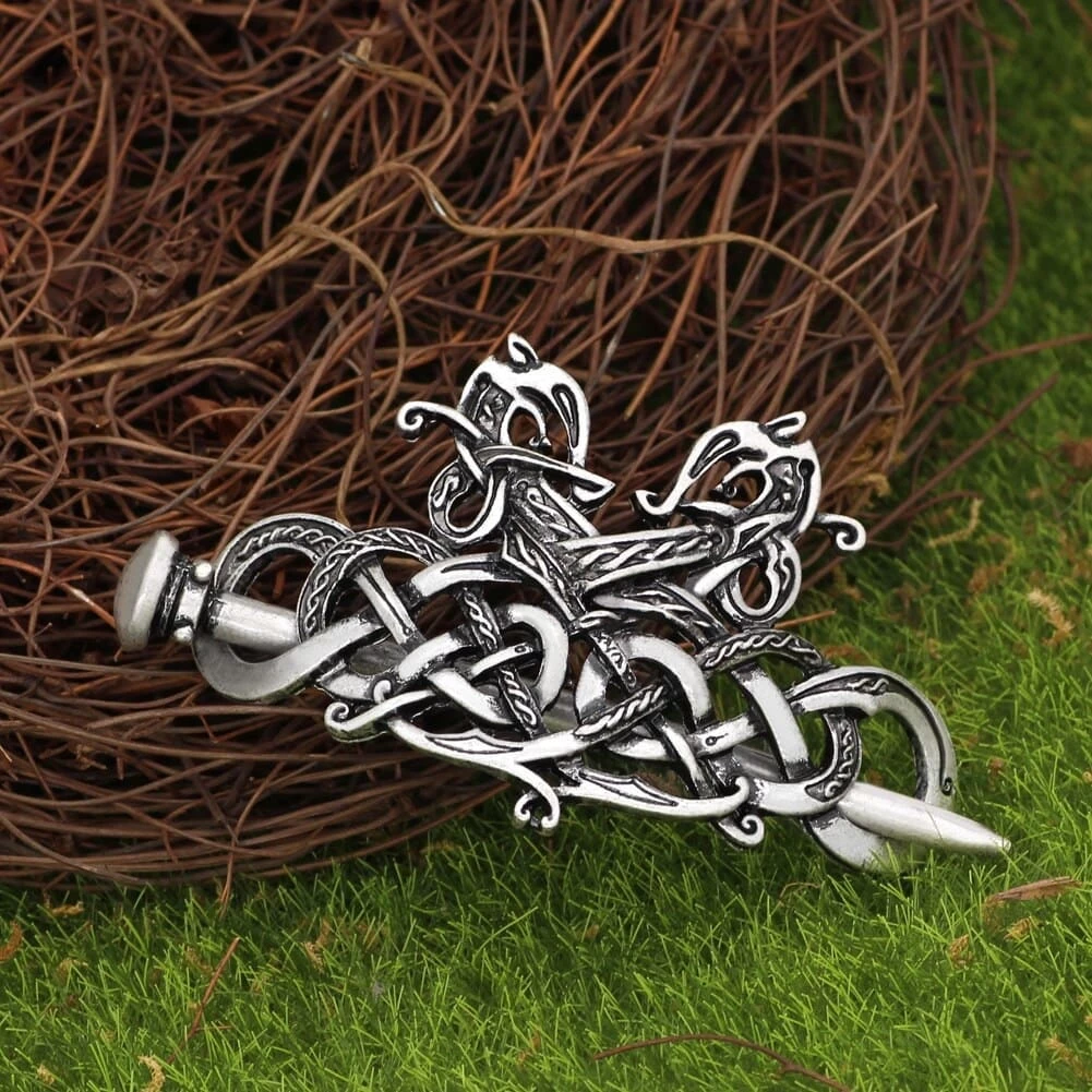 Broche Dragon Viking Entrelacés 4 Broche Dragon Viking Entrelacés – Image 2