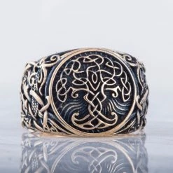 Chevalière Arbre De Vie En Bronze Massif 11 Chevalière Arbre De Vie En Bronze Massif -vêtements Soldes Magasin chevaliere arbre de vie en bronze