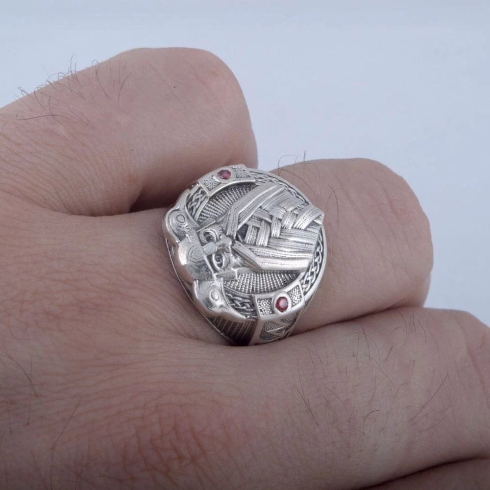 Chevalière D'Odin En Argent 5 Chevalière D'Odin En Argent – Image 3