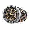 Chevalière Vegvisir En Acier 2 Chevalière Vegvisir En Acier -vêtements Soldes Magasin chevaliere vegvisir