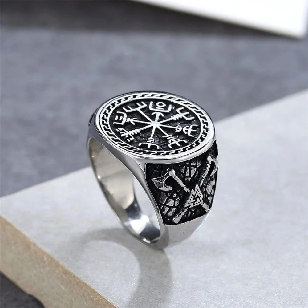 Chevalière Vegvisir En Acier 10 Chevalière Vegvisir En Acier – Image 8