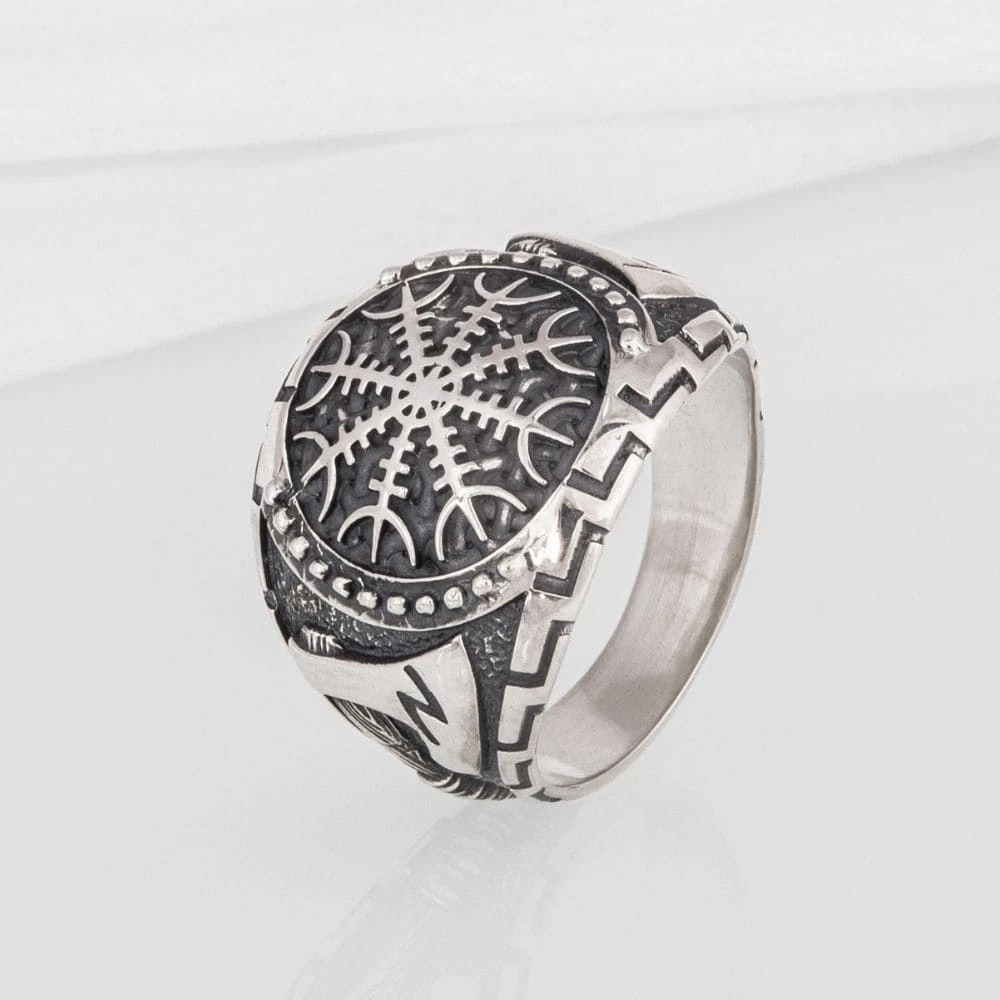 Bague Aegishjalmur Et Haches Nordiques 7 Bague Aegishjalmur Et Haches Nordiques – Image 5