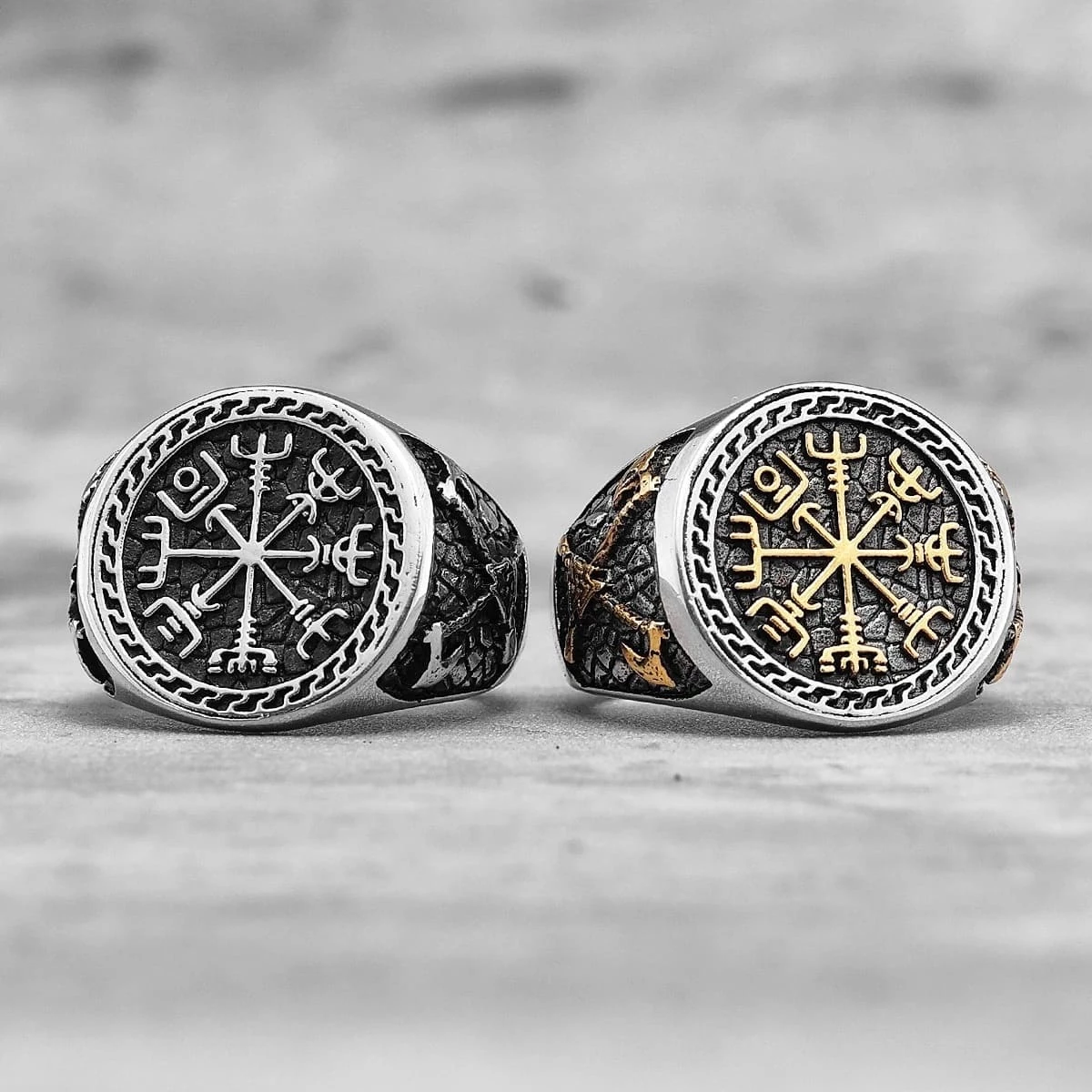 Chevalière Vegvisir En Acier 4 Chevalière Vegvisir En Acier – Image 2