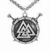 Collier Bouclier Viking 1 Collier Bouclier Viking -vêtements Soldes Magasin collier bouclier viking