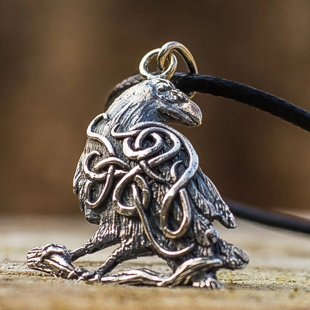 Collier Corbeau D'Odin En Argent 4 Collier Corbeau D'Odin En Argent – Image 2