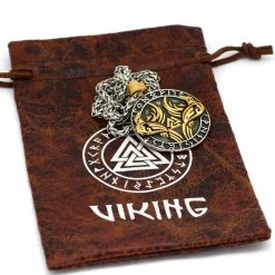 Pendentif Corbeaux Hugin Et Munin -vêtements Soldes Magasin collier corbeaux viking hugin et munin