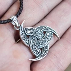 Cornes D'Odin En Argent 9 Cornes D'Odin En Argent -vêtements Soldes Magasin collier corne d odin