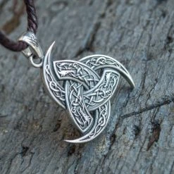 Cornes D'Odin En Argent 8 Cornes D'Odin En Argent -vêtements Soldes Magasin collier corne dodin