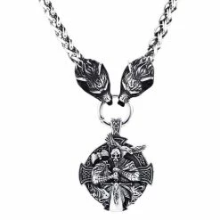 Pendentif Guerrier Viking Du Nord