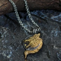 Collier Loup Hati 10 Collier Loup Hati -vêtements Soldes Magasin collier loup hati or