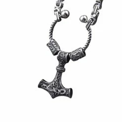 Pendentif Marteau Mjölnir En Acier