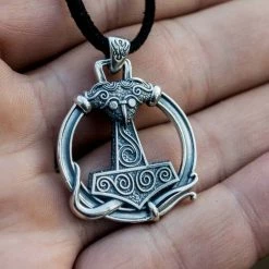 Collier Marteau De Thor En Argent -vêtements Soldes Magasin collier marteau de thor argent
