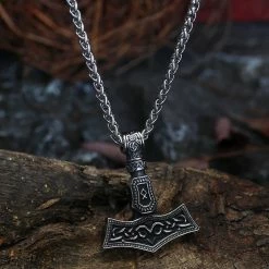 Pendentif Marteau De Thor Rune Odal 11 Pendentif Marteau De Thor Rune Odal -vêtements Soldes Magasin collier marteau de thor rune odal