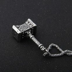 Collier Marteau De Thor 14 Collier Marteau De Thor -vêtements Soldes Magasin collier marteau thor acier