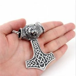 Pendentif Lion D'Asgard 7 Pendentif Lion D'Asgard -vêtements Soldes Magasin collier pour hommes viking